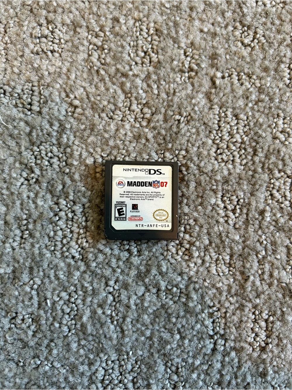 Nintendo DS Madden NFL 07 Cartridge - Black & White
